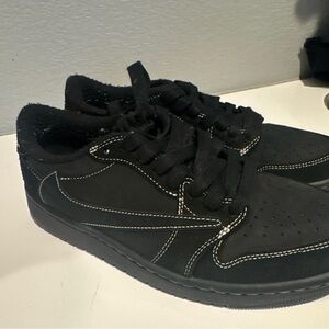 Travis Scott x Air Jordan 1 Retro Low OG SP 'Black Phantom'  GOAT AUTHENTICATED